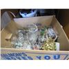 Image 1 : 2 BOXES OF GLASSWARE, ICE CREAM MAKER, AND HOUSE DECOR