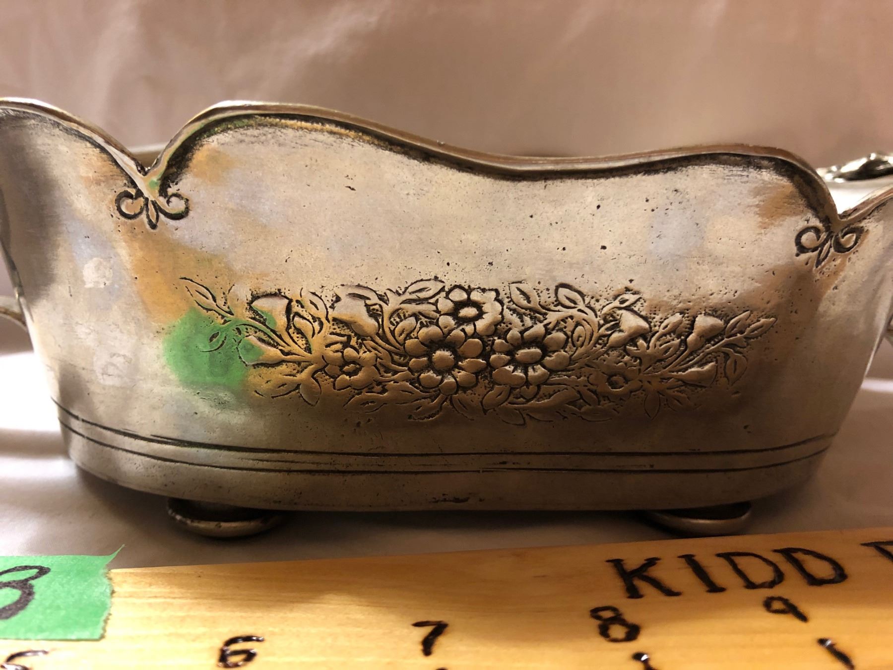 ETAIN 95 ZINN PEWTER OVAL BOWL