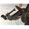 Image 2 : VINTAGE CAST IRON SAW BLADE VICE, CIRCA EARLY 1900'S