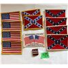 Image 1 : GR OF 12 US ARM PATCHES INCLUDING REBEL FLAGS