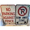 Image 1 : GR OF 2, NO PARKING SIGNS