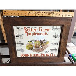 FRAMED JOHN DEERE 1913 IMPLEMENTS PRINT