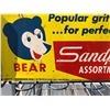 Image 2 : BEAR SANDPAPER DISPLAY RACK WITH TIN SIGN