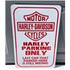 Image 1 : HARLEY-DAVIDSON PARKING SIGN