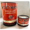 Image 1 : GR OF 2, MOTO-MASTER TINS. 1 LBS & 5 LBS HYPOID LUBE
