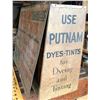 Image 2 : PUTNAM DYES - TINTS, TIN DISPLAY CASE - MONROE CHEMICAL CO, QUINCY ILLINOIS