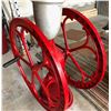Image 2 : ANTIQUE 2 WHEEL ELGIN NATIONAL COFFEE GRINDER