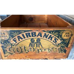 FAIRBANK'S GOLD DUST ORIGINAL CRATE - BLACK AMERICANA ADVERTISING