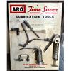 Image 1 : ARO TOOLS PRESS-BOARD SIGN WITH TOOL SAMPLES ATTACHED