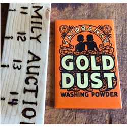 GOLD DUST MINI SIGN - BLACK AMERICANA ADVERTISING