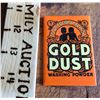 Image 1 : GOLD DUST MINI SIGN - BLACK AMERICANA ADVERTISING