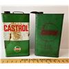 Image 1 : GR OF 2, CASTROL OIL TINS, ONE WITH SPOUT - 1 GAL SIZE