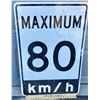 Image 1 : ROAD SIGN - 80 KM