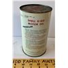 Image 2 : SHELL X-100 MOTOR OIL TIN - 1 QT SIZE