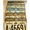 Image 1 : FULL SET OF 1960'S LICENCE PLATES - ONTARIO