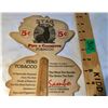 Image 2 : STAG 'SMOKING SAMBO' TOBACCO CARDBOARD SIGN - BLACK AMERICANA ADVERTISING