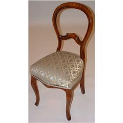  4 chairs, mahogny, rococo, H 91