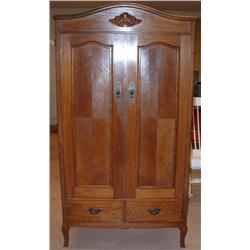  Cupboard, late art nouveau, oak, H 200