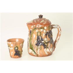  Jug and mug, sign. Å Larsson Laholm, H 23 och 9