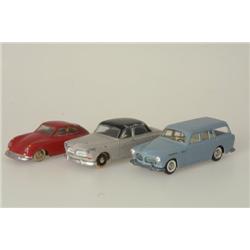  Cars, Tekno 3 pieces, Porsche (repainted)
