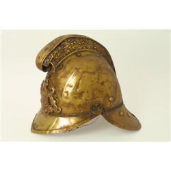  Helmet, marked: Dieu et mon droit, brass, H 24