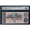 Image 1 : 1864 $5 Confederate States of America Note PMG 64