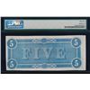 Image 2 : 1864 $5 Confederate States of America Note PMG 64