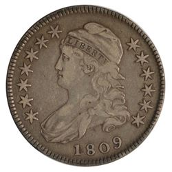 1809 Capped Bust Half Dollar Coin