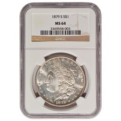 1879-S $1 Morgan Silver Dollar Coin NGC MS64