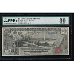 1896 $1 Educational Silver Certificate PMG 30