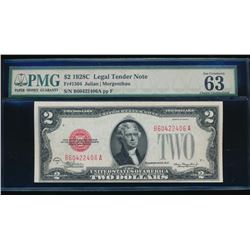 1928C $2 Legal Tender Note PMG 63