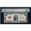 Image 1 : 1928 $2 Legal Tender Note PMG 64