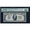 Image 1 : 1934 $10 San Francisco Federal Reserve Note PMG 66EPQ