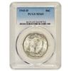 Image 1 : 1943-D Walking Liberty Half Dollar Coin PCGS MS65