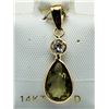 Image 1 : 4) 14K COLOR CHANGING ZULTANITE & DIAMOND PENDANT