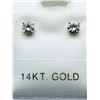 Image 1 : 6) 14K WHITE GOLD DIAMOND EARRINGS