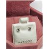 Image 3 : 6) 14K WHITE GOLD DIAMOND EARRINGS