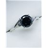 Image 2 : 7) 14K WHITE GOLD BLACK & WHITE DIAMOND RING