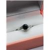 Image 3 : 7) 14K WHITE GOLD BLACK & WHITE DIAMOND RING
