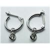 Image 1 : 14) 14K WHITE GOLD DIAMOND EARRINGS