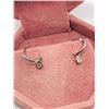 Image 2 : 14) 14K WHITE GOLD DIAMOND EARRINGS