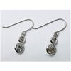 Image 1 : 16) 14K WHITE GOLD DIAMOND EARRINGS