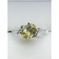 17) 10K COLOR CHANGING ZULTANITE & DIAMOND RING