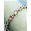 Image 2 : 18) STERLING SILVER MORGANITE BRACELET
