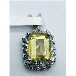 29)14K COLOR CHANGING ZULTANITE & DIAMOND PENDANT