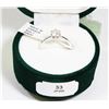 Image 1 : 33) 14K WHITE GOLD DIAMOND RING