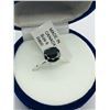 Image 3 : 36) 10K WHITE GOLD BLACK DIAMOND RING