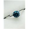 Image 2 : 37) 10K WHITE GOLD BLUE DIAMOND RING