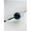 Image 2 : 42) 14K WHITE GOLD BLUE DIAMOND RING