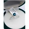 Image 3 : 42) 14K WHITE GOLD BLUE DIAMOND RING